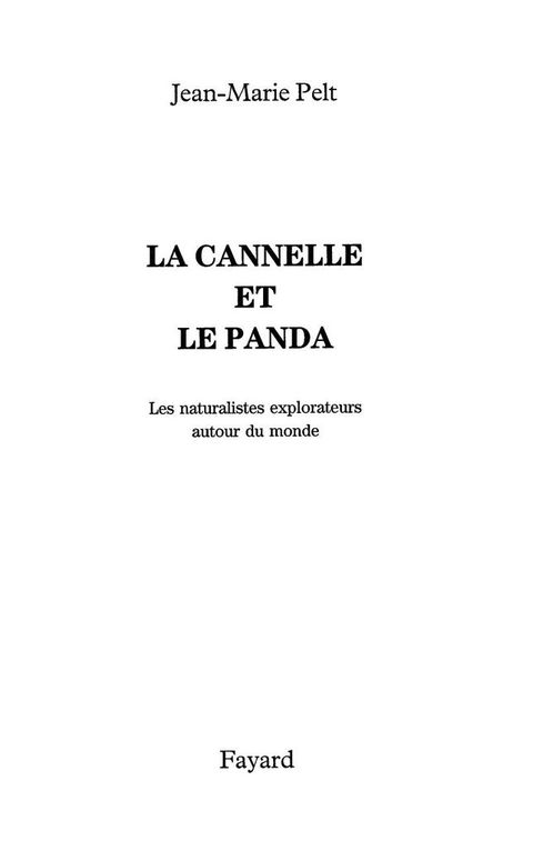 Cover image for book La canelle et le panda