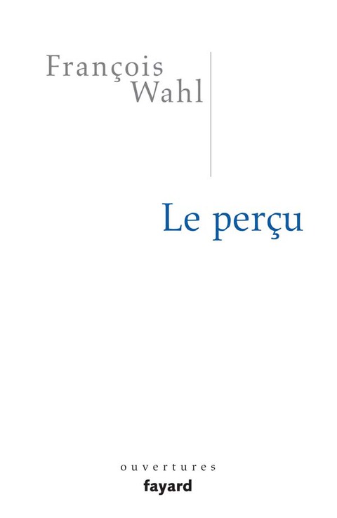 Cover image for book Le perçu