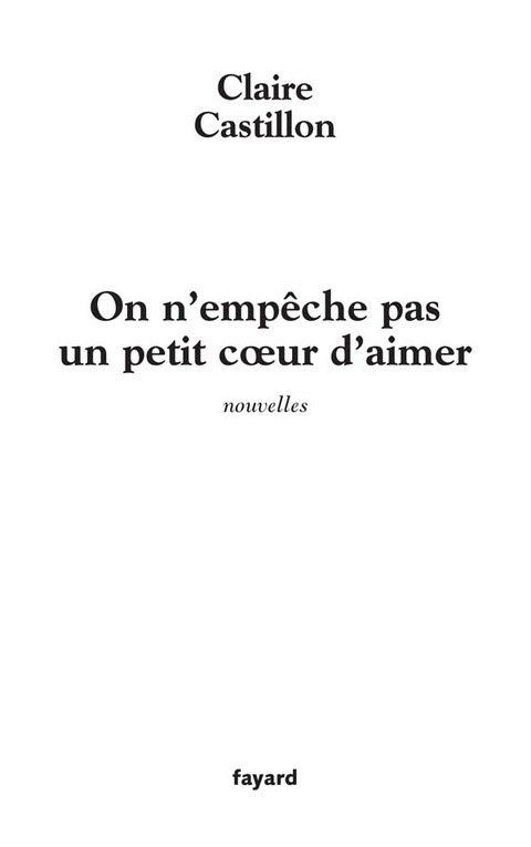 Cover image for book On n'empêche pas un petit coeur d'aimer