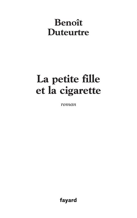 Cover image for book La petite fille et la cigarette