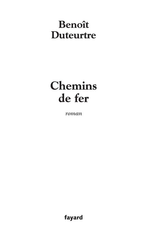 Cover image for book Chemins de fer