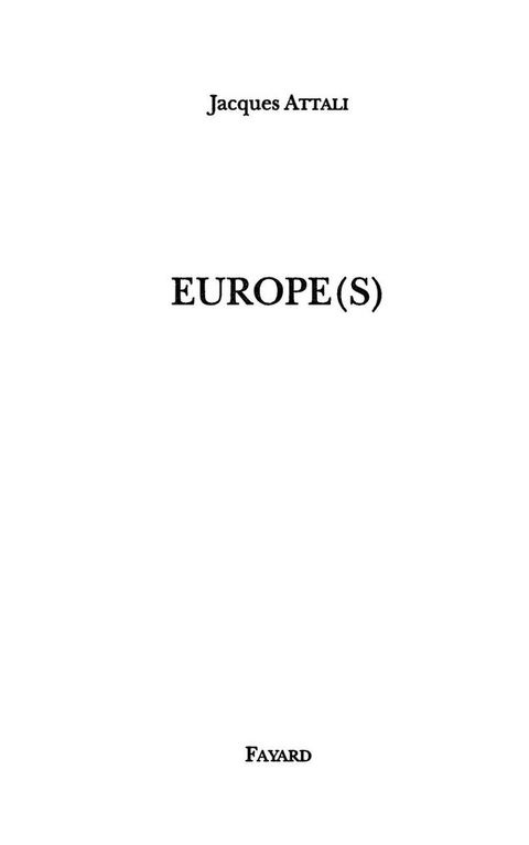 Cover image for book Europe(s)