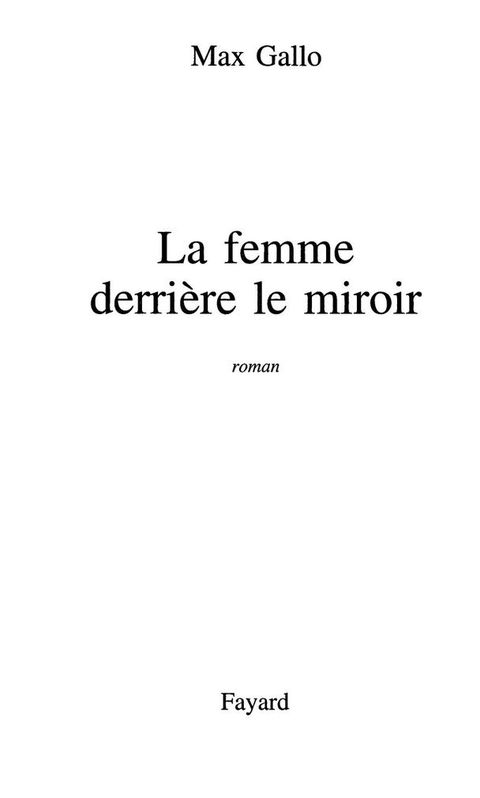 Cover image for book La Femme derrière le miroir