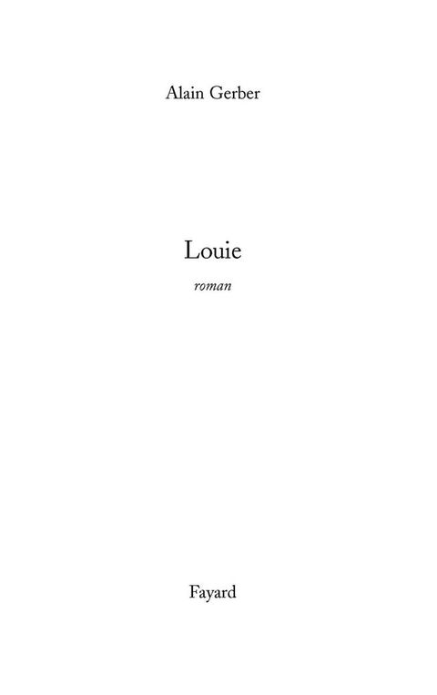 Cover image for book Louie