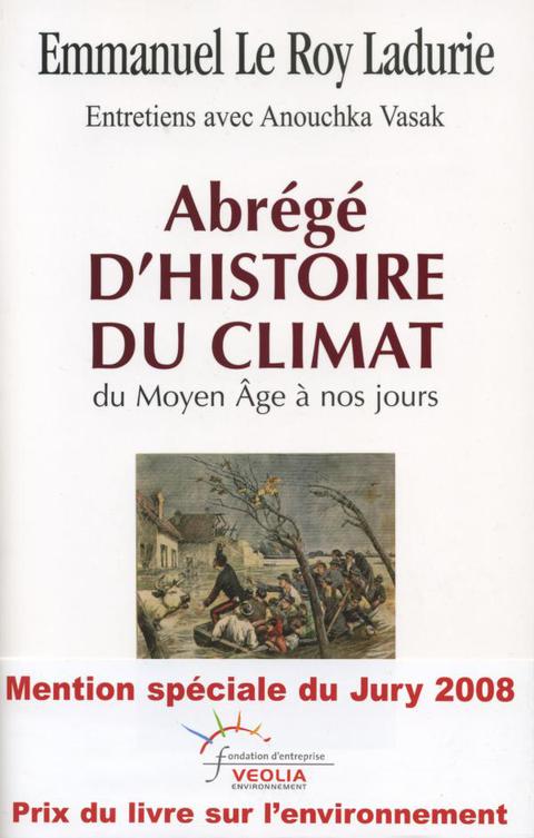 Cover image for book Abrégé d'histoire du climat