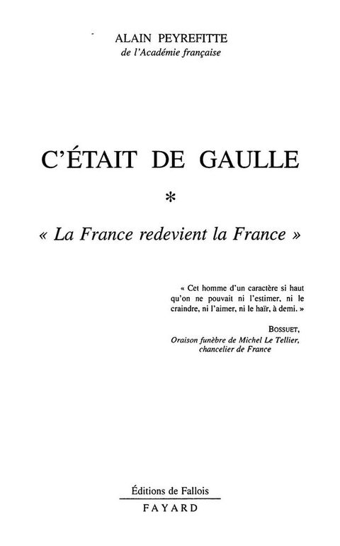 Cover image for book C'était de Gaulle -Tome I
