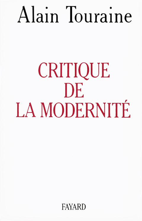 Cover image for book Critique de la modernité