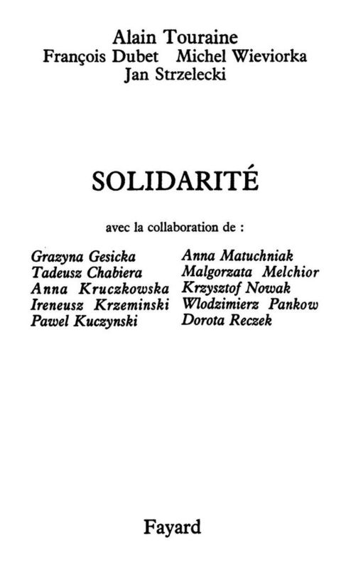 Cover image for book Solidarité