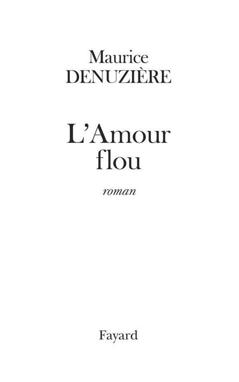 Cover image for book L'Amour flou (réédition)