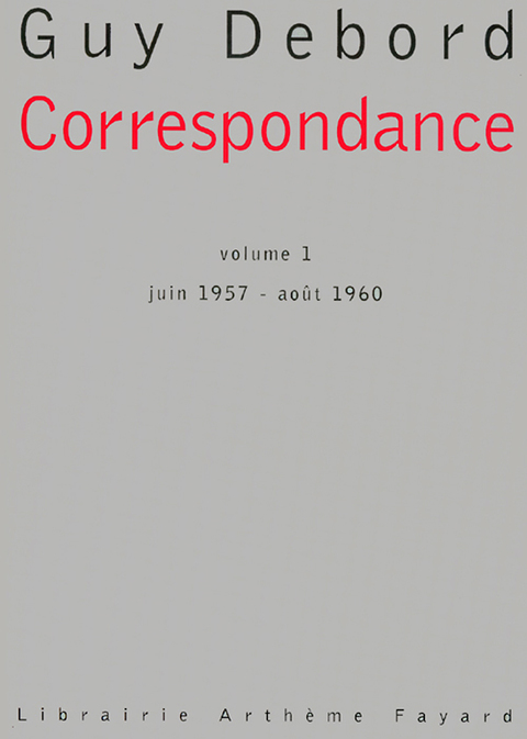 Cover image for book Correspondance - volume 1