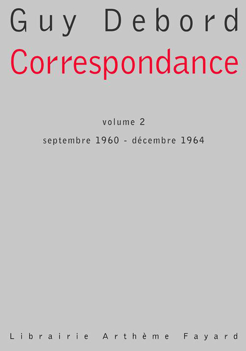 Cover image for book Correspondance