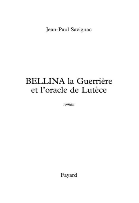 Cover image for book Bellina la guerrière