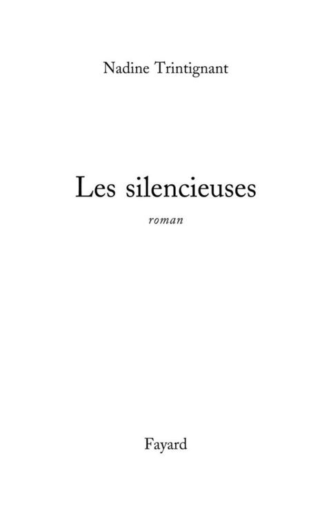 Cover image for book Les silencieuses