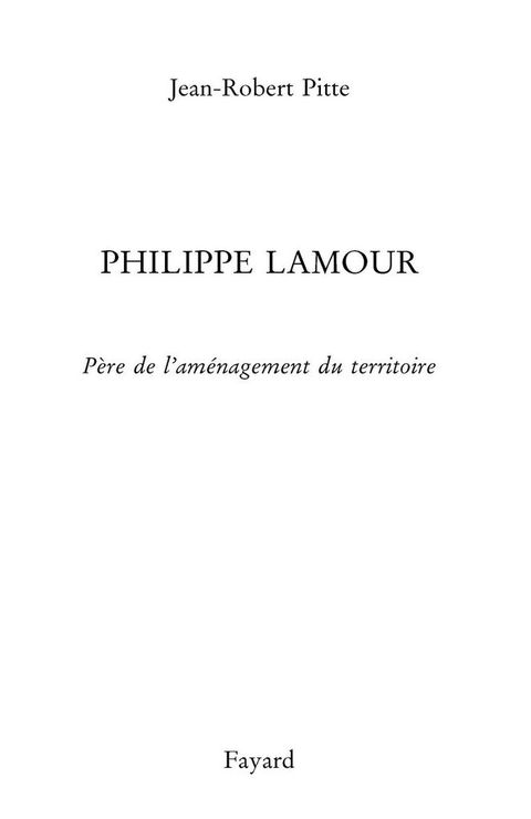Cover image for book Philippe Lamour