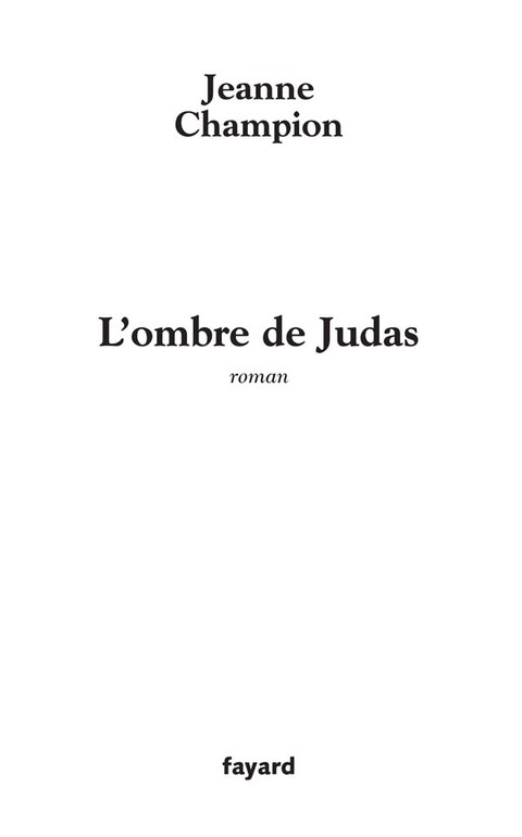 Cover image for book L'ombre de Judas