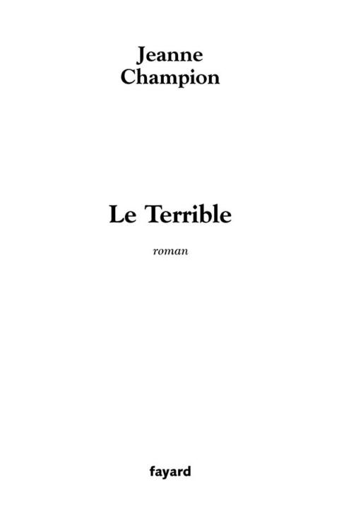 Cover image for book Le Terrible