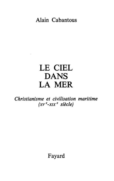 Cover image for book Le Ciel dans la mer