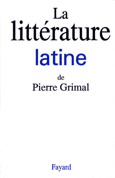 Cover image for book La litterature latine