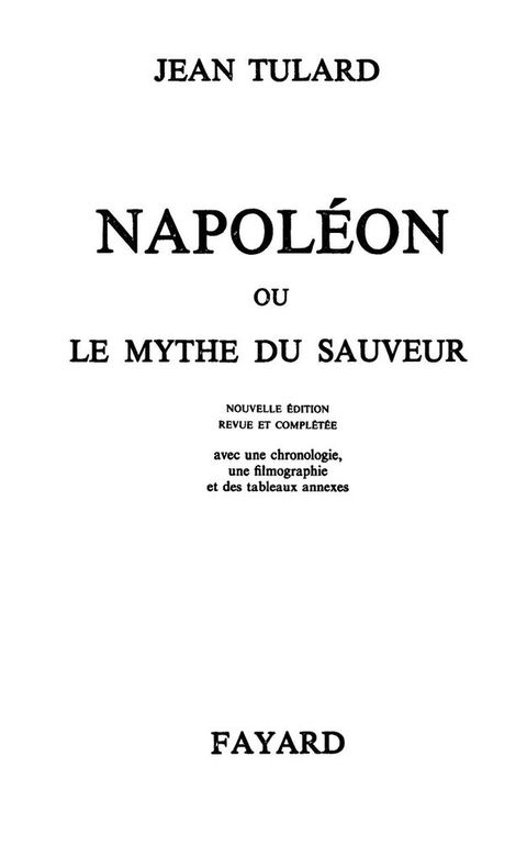 Cover image for book Napoléon