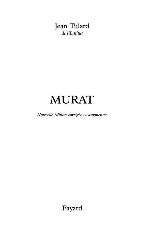 Cover image for book Murat