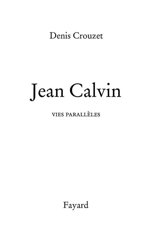 Cover image for book Jean Calvin