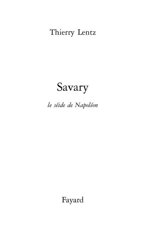 Cover image for book Savary