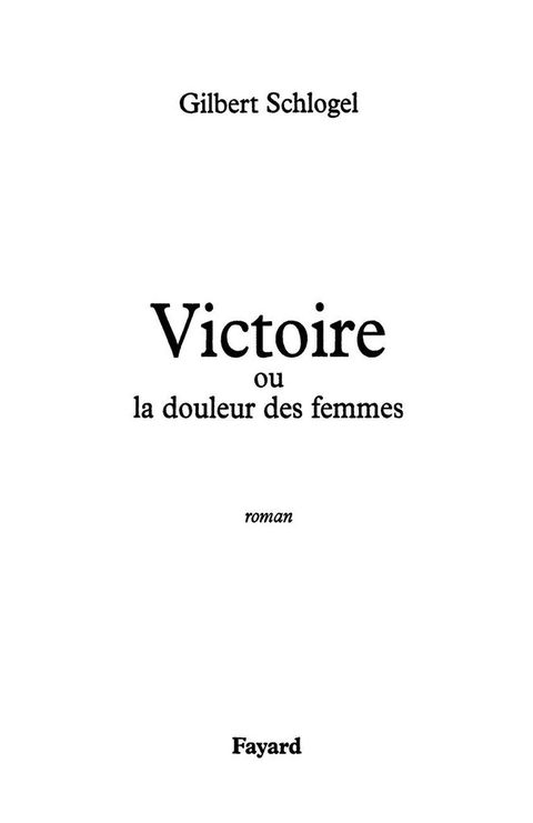 Cover image for book Victoire