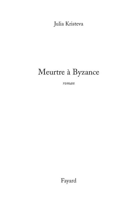 Cover image for book Meurtre à Byzance