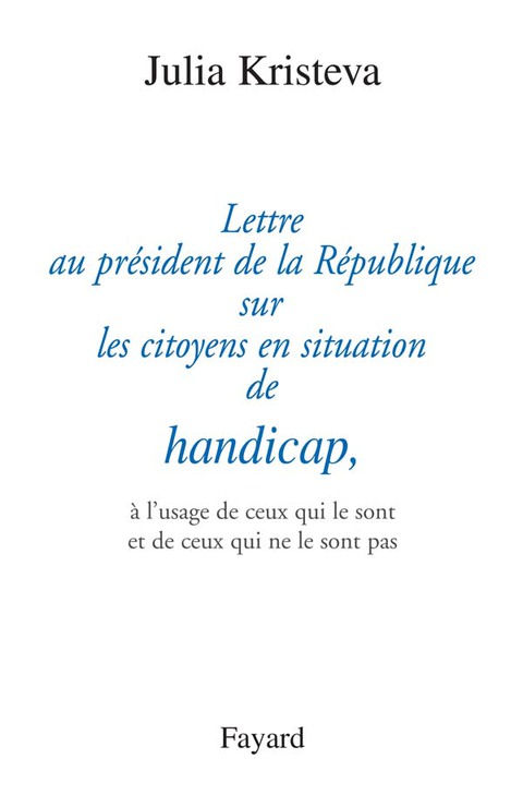 Cover image for book Lettre au président de la République sur les citoyens en situation de handicap,