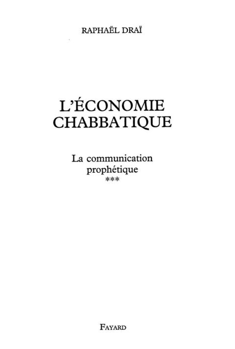 Cover image for book La Communication prophétique