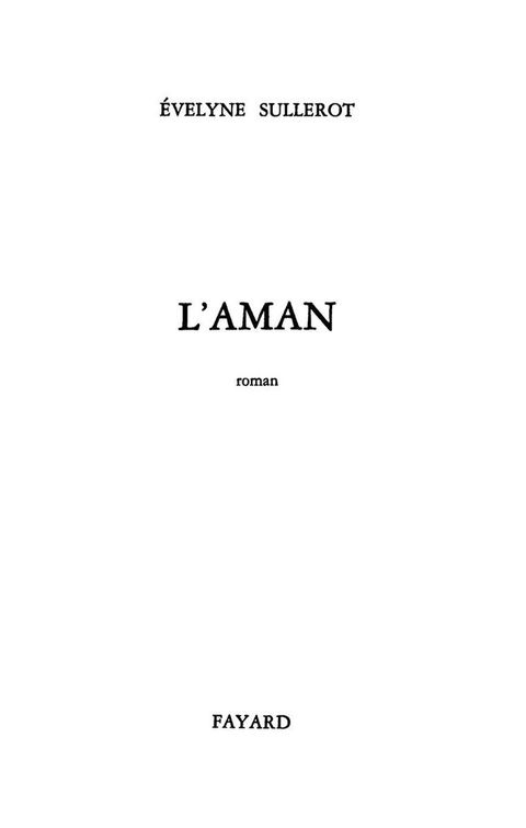 Cover image for book L'Aman