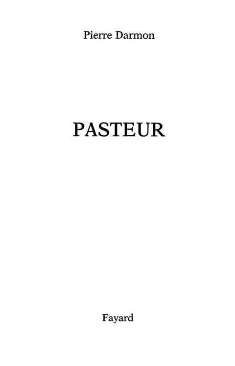 Cover image for book Pasteur