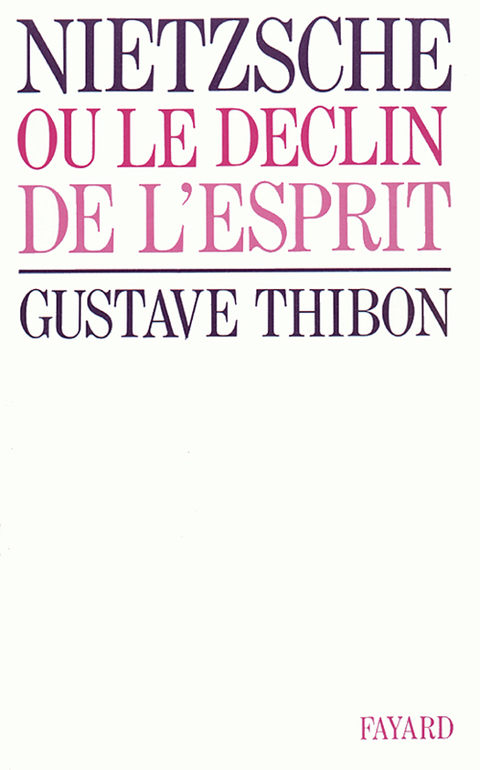 Cover image for book Nietzsche