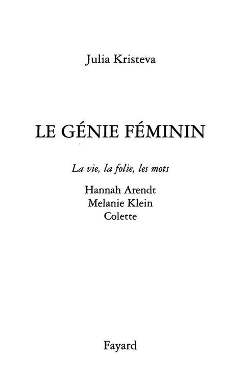 Cover image for book Le génie féminin Tome 2