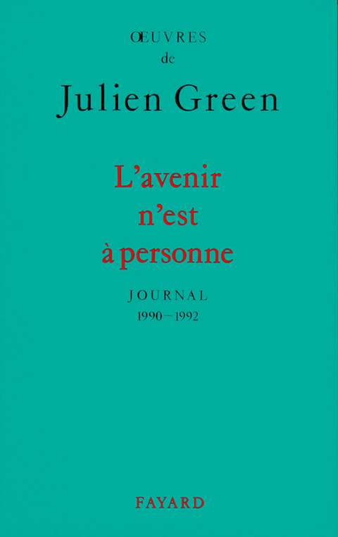 Cover image for book L'Avenir n'est à personne