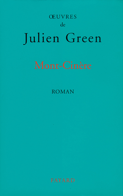 Cover image for book Mont-Cinère