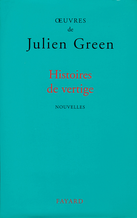 Cover image for book Histoires de vertige