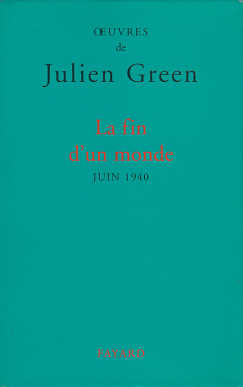 Cover image for book La Fin d'un monde