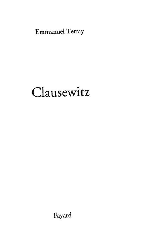 Cover image for book Clausewitz