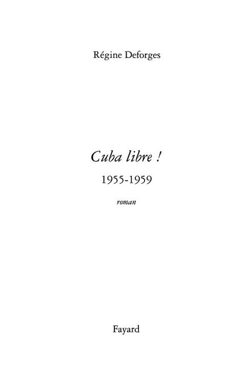 Cover image for book Cuba libre !
