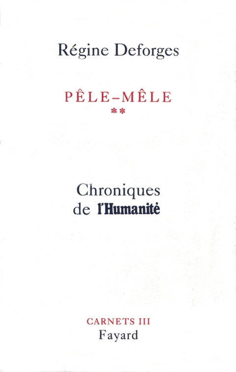 Cover image for book Pêle-Mêle