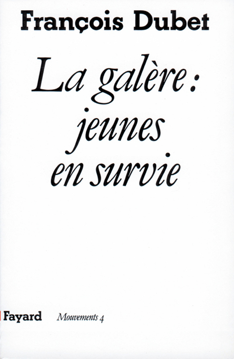 Cover image for book La Galère : Jeunes en survie
