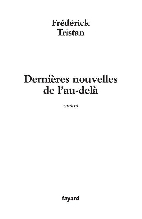 Cover image for book Dernières nouvelles de l'au-delà