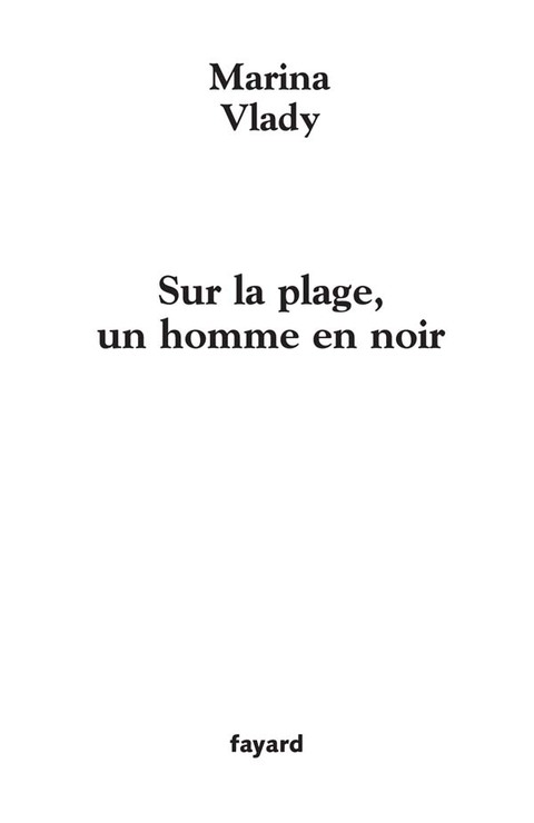 Cover image for book Sur la plage, un homme en noir
