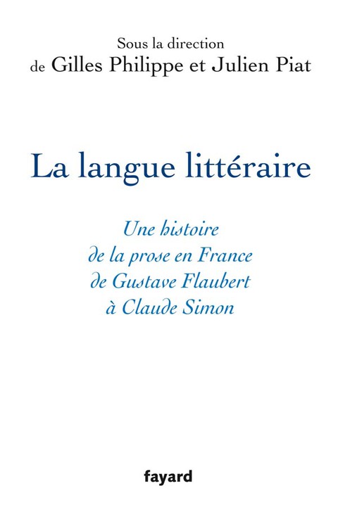 Cover image for book La langue littéraire