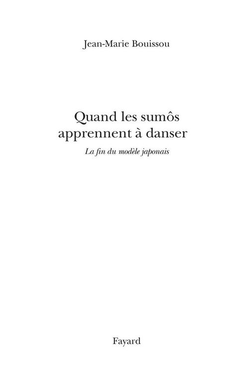 Cover image for book Quand les sumôs apprennent à danser