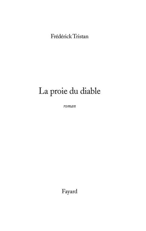 Cover image for book La Proie du diable