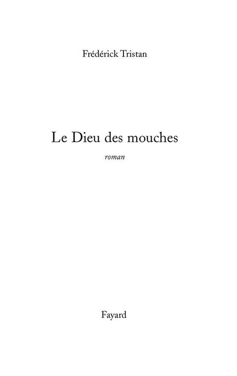 Cover image for book Le Dieu des mouches