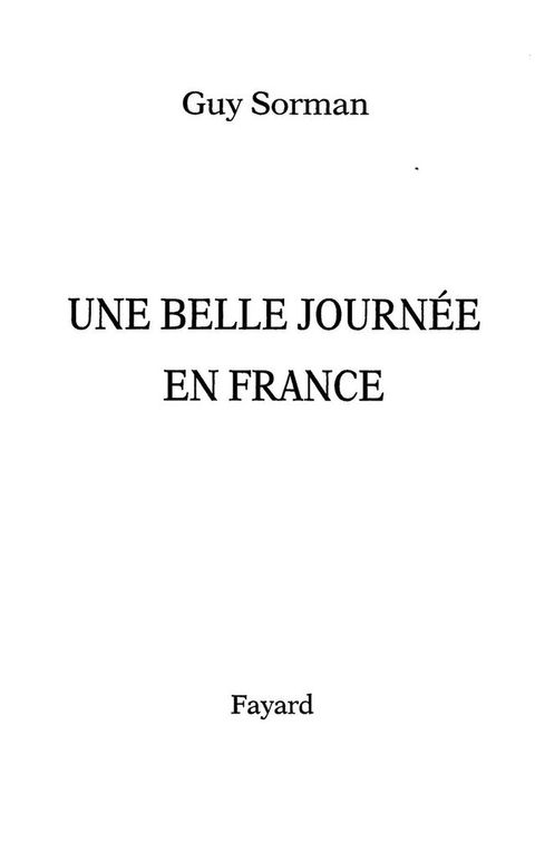 Cover image for book Une belle journée en France