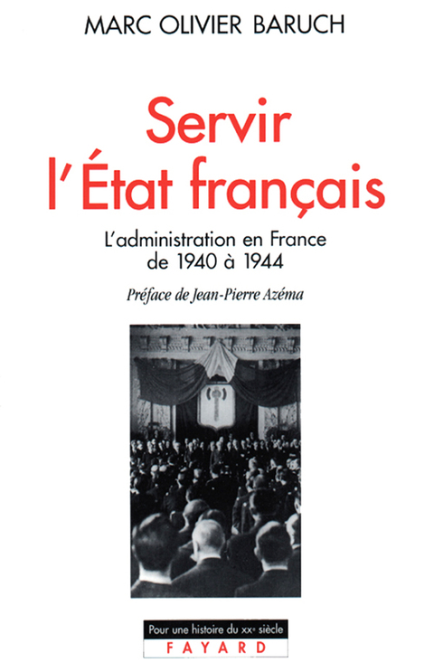 Cover image for book Servir l'Etat français